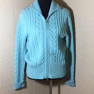 Banana Republic cable knit chunky cardigan sweater